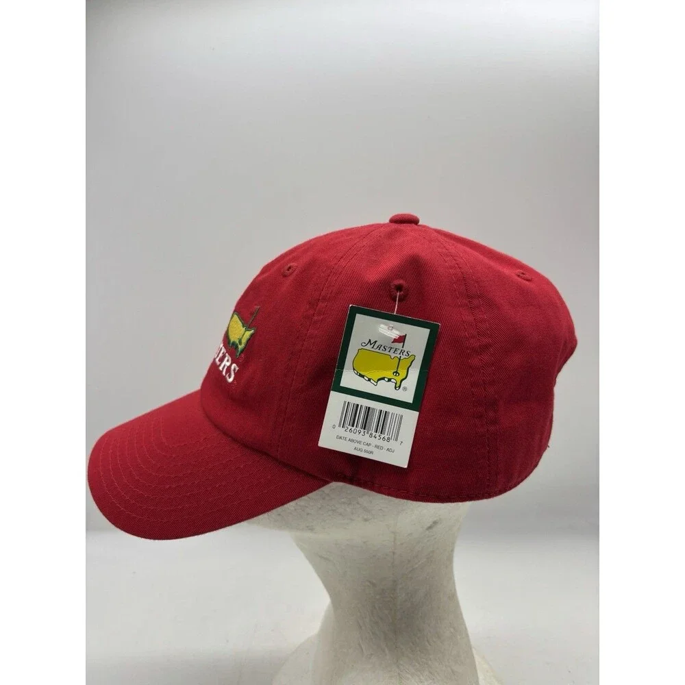 NWT 2014 Masters Tournament Golf Hat Red Adjustable Strapback